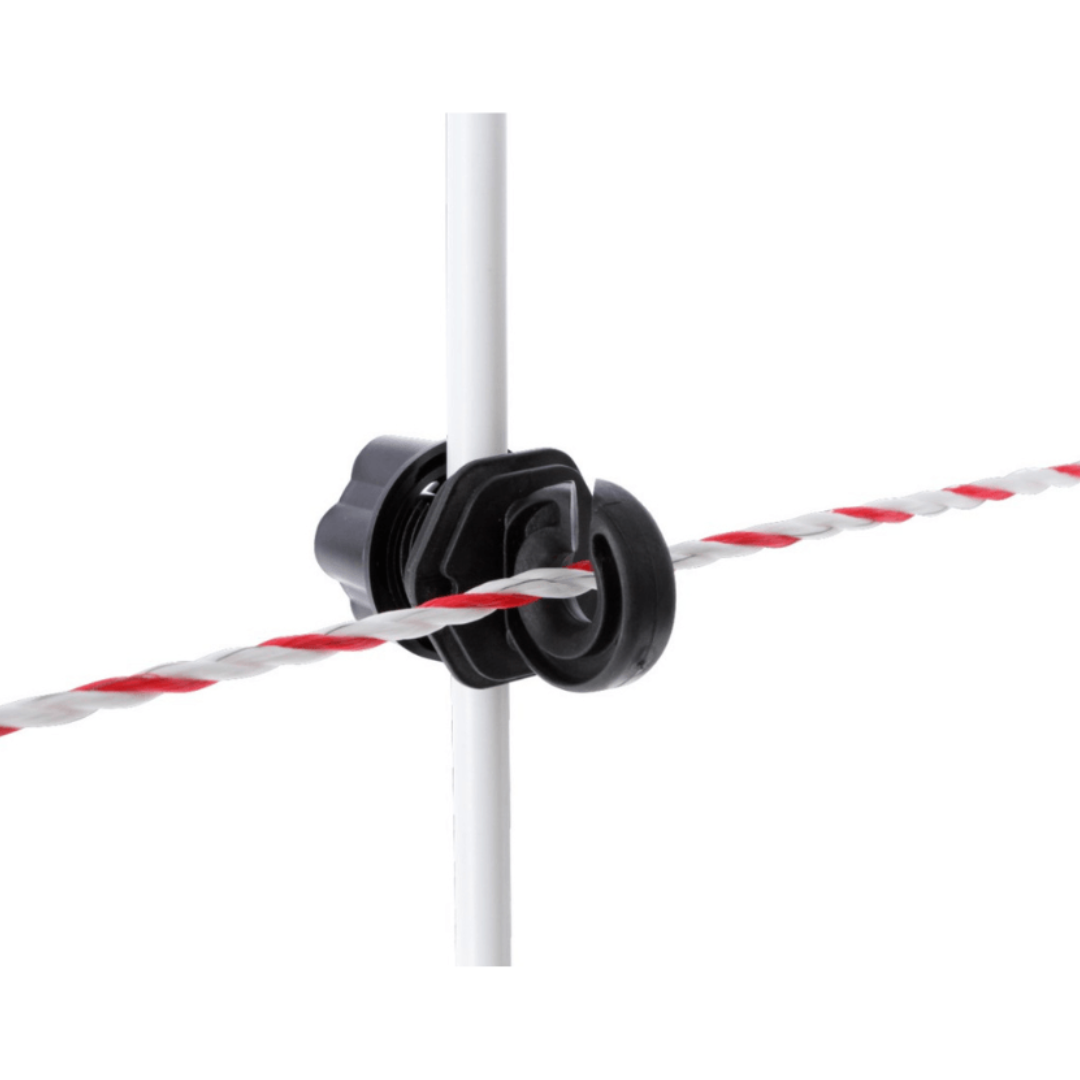 isolatore montato con filo elattrificato