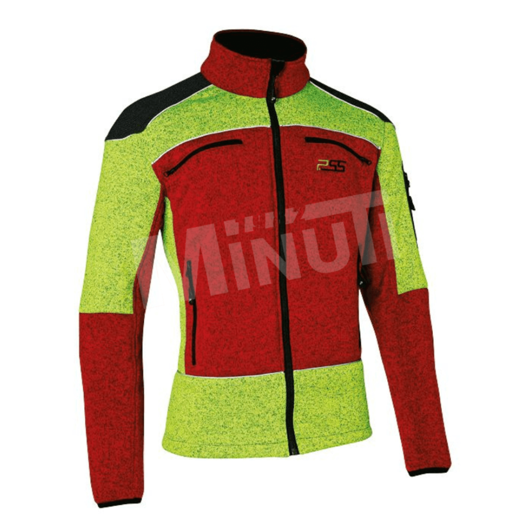 giacca in maglia di pile per boscaiolo