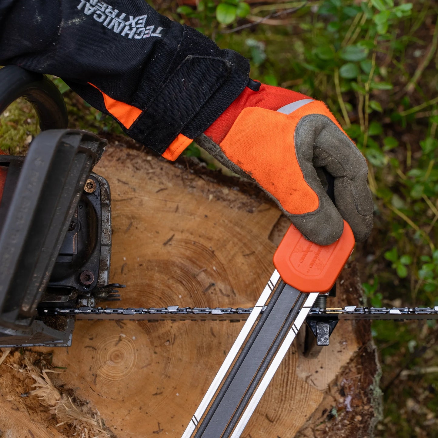 come si affila la catena husqvarna