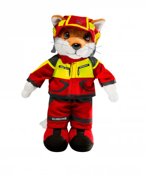 Volpe Mascotte Pfanner – Peluche protettivo da 20 cm, stile Protos Integral