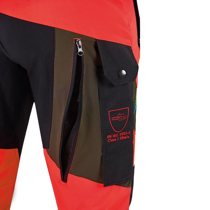 Pantaloni Antitaglio PSS X-Treme Breeze Recco - Arancio